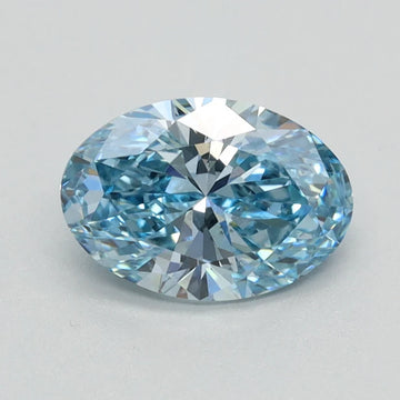 Stylish Of 0.90 CT Oval Shape Fancy Vivid Blue Color VS2 Clarity Moissanite Diamond For Quiet Hope