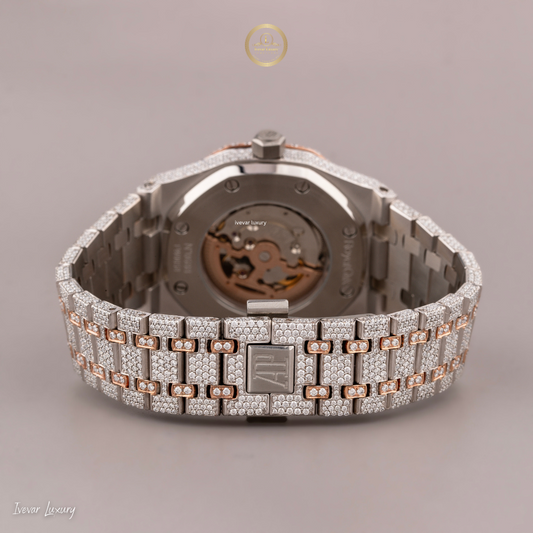 Lab Grown Diamond Iced Out Watch by Ivevar Ultimate Luxury Timepiece