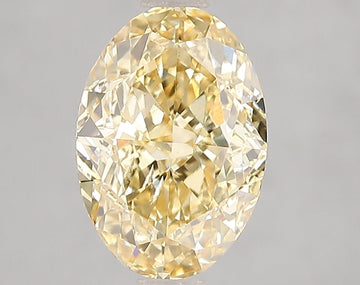 Unique Of 3.04 CT Oval Shape Fancy Intense Yellow Color VS2 Clarity Lab Grown Diamond For The Still