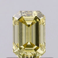 Beautiful 0.50 CT Emerald Shape Fancy Intense Yellow Color VVS2 Clarity Moissanite Diamond For Cocktail Ring