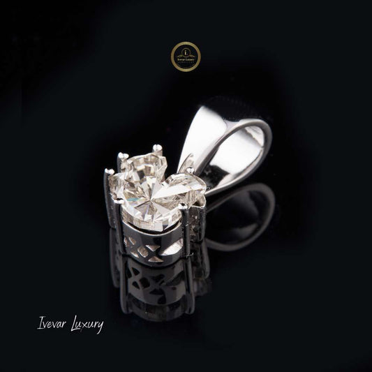 1.20 Ct Fancy Heart Shape Lab Grown Diamond Classic Pendant by Ivevar