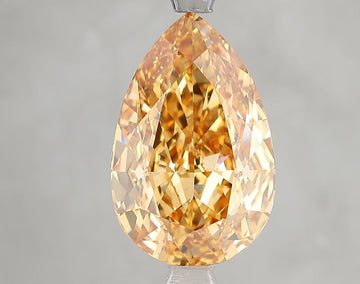 Bold Beauty 5.08 CT Pear Shape Fancy Vivid Yellow Color VVS2 Clarity Lab grown Diamond For Gift Ring