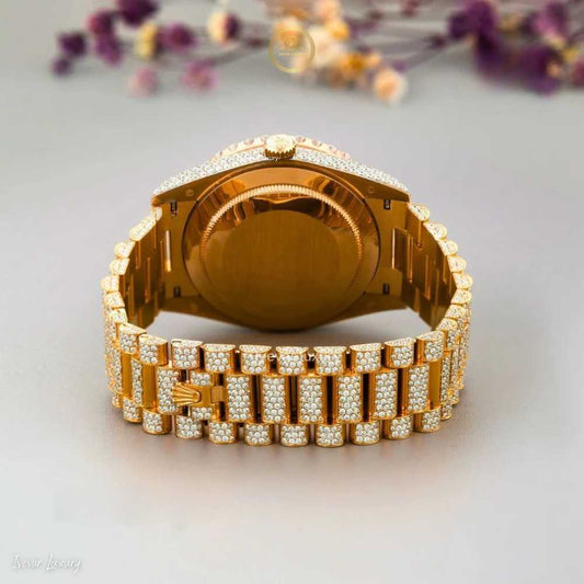 Ivevar Full Ice Watch: Premium Lab Diamonds, Ultimate Shine