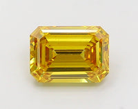 Top Quality Of 2.18 CT Emerald Shape Fancy Vivid Yellow Color VS2 Clarity Lab Grown Diamond For Endless Ease