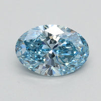 Stylish Of 0.90 CT Oval Shape Fancy Vivid Blue Color VS2 Clarity Lab Grown Diamond For Quiet Hope
