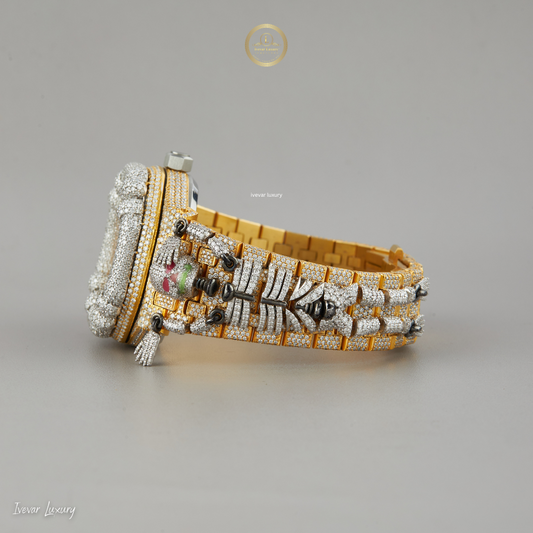 Full Iced Out Luxury Watch Lab Created Diamonds Ivevar Collection