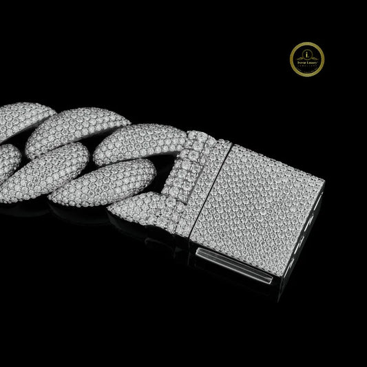 Iced Out Pave Cut Cuban Link Bracelet - view 4