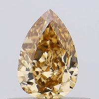 Affordable 0.41 CT Pear Shape Fancy Light Brown Color VVS1 Clarity Moissanite Diamond For Found Time