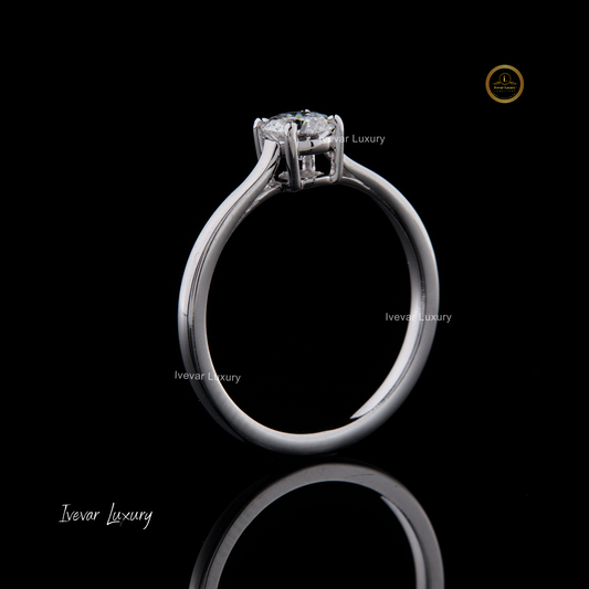 1 CT Round Cut Eternity Ring VVS D Color Hotsale Moissanite Engagement Ring By Ivevar