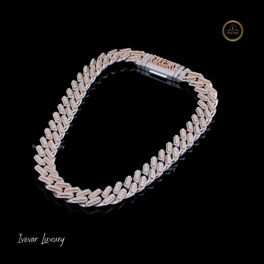 Custom Cuban Chain Moissanite Diamond Luxury Necklace By Ivevar