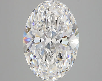 Stunning 4.04 CT Oval Shape D Color VVS2 Clarity Lab grown Diamond For Quiet hope