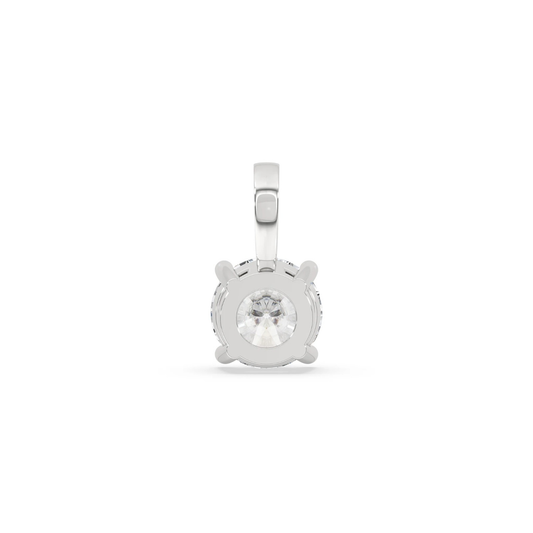 1 CT Luxury Round Cut Moissanite Pendant with Brilliant Shine - view 4