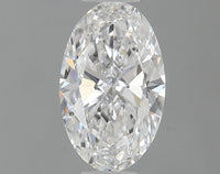 Classic 0.52 CT Oval Shape D Color VS1 Clarity Lab Grown Diamond For Anniversary Ring