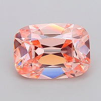 Stylish 3.59 CT Antique Shape Fancy Intense Orangy Pink Color VS1 Clarity Moissanite Diamond For Birthday Ring