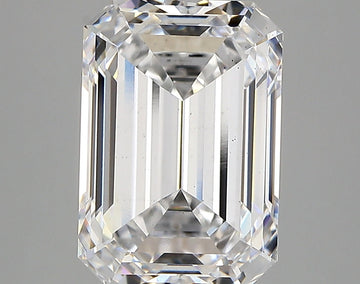 Brilliant 5.04 CT Emerald Shape D Color VS2 Clarity Lab grown Diamond For Surprise Ring