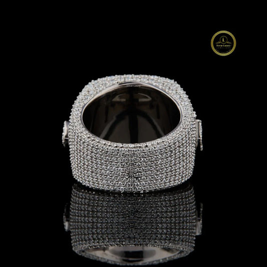 Custom 2036 Iced Out Statement Pinky Ring - view 4