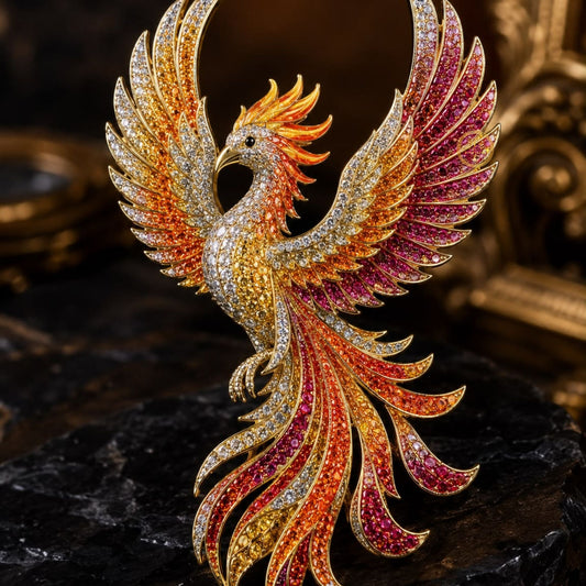 Colorful Bird Brooch Toucan, Woodpecker, Kingfisher & Phoenix Crystal Brooches - view 4
