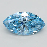 Unique Of 0.83 CT Marquise Shape Fancy Vivid Blue Color VS1 Clarity Lab Grown Diamond For Quiet Hope