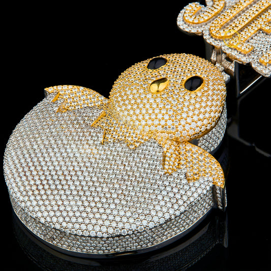 Full Iced-Out Simulated Bird Pendant - view 4
