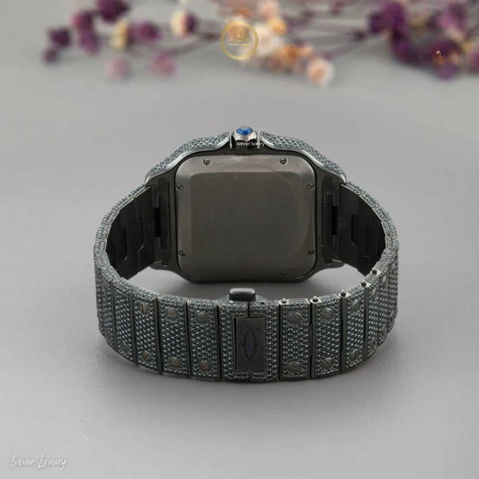 Custom Luxury Natural Diamond Watch Unique Iced Out Design by Ivevar