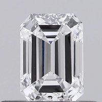 Premium Of 0.39 CT Emerald Shape D Color VS1 Clarity Moissanite Diamond For Her Voice