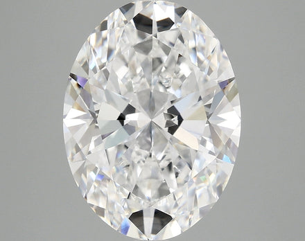 5.06 Ct Oval Cut Lab Grown Diamond - D Color, VVS2 Clarity
