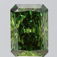 Sparkling Of 4.50 CT Emerald Shape Fancy Vivid Green Color VS2 Clarity Moissanite Diamond For Low Fire