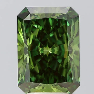 Sparkling Of 4.50 CT Emerald Shape Fancy Vivid Green Color VS2 Clarity Moissanite Diamond For Low Fire