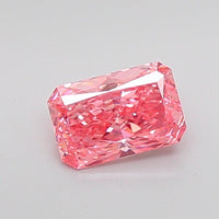 Sustainable 1.02 CT Radiant Shape Fancy Vivid Pink Color VS1 Clarity Lab grown Diamond For Someone Special Ring