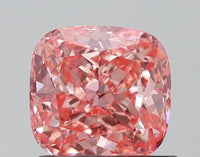 Top Quality 1.03 CT Cushion Shape Fancy Vivid Pink Color SI2 Clarity Moissanite Diamond For Wedding Ring