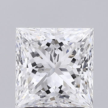 Custom Luxury 2.09 CT Princess Shape D Color VS1 Clarity Lab Grown Diamond For Soft Days
