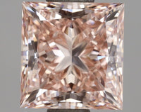High Quality 1.53 CT Princess Shape Fancy Vivid Pink Color VVS1 Clarity Lab Grown Diamond For Early Sky
