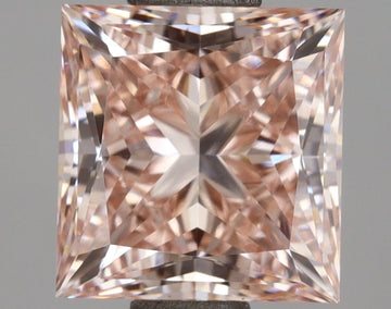 High Quality 1.53 CT Princess Shape Fancy Vivid Pink Color VVS1 Clarity Lab Grown Diamond For Early Sky