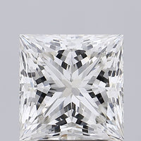 Shiny 3.17 CT Princess Shape H Color VVS2 Clarity Moissanite Diamond For Propose Ring