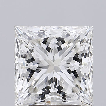 Shiny 3.17 CT Princess Shape H Color VVS2 Clarity Moissanite Diamond For Propose Ring