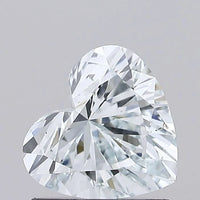 Heart 0.87ct Fancy Light Bluish Green VS1 Moissanite Diamond  For Quite Hope