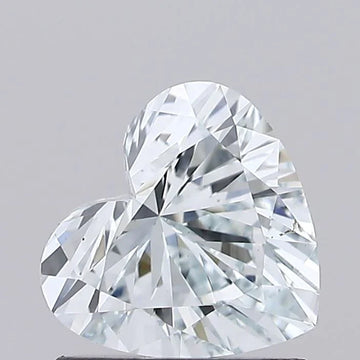 Heart 0.87ct Fancy Light Bluish Green VS1 Moissanite Diamond  For Quite Hope