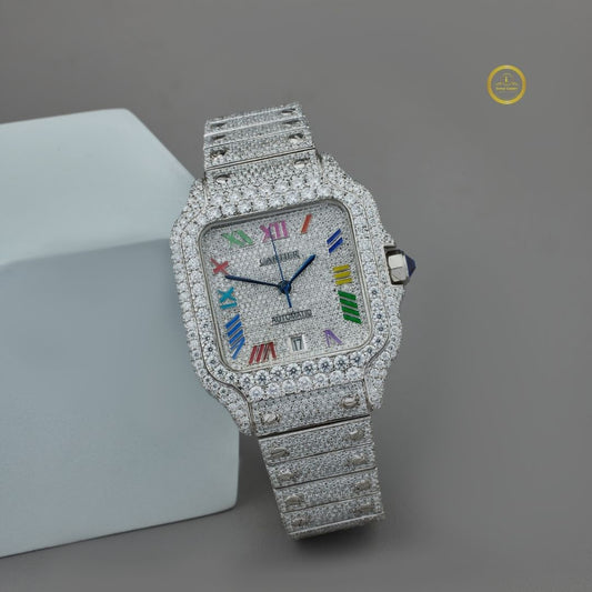 Ultimate Bussdown Watch Fully Iced Out VVS Lab Mechanical Timepiece Ivevar