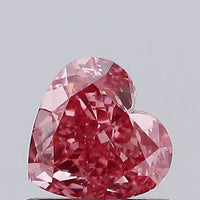 Sparkling Of 0.73 CT Heart Shape Fancy Vivid Pink Color VS1 Clarity Moissanite Diamond For Wedding ring