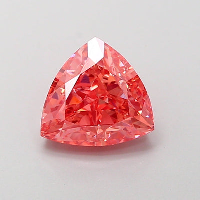 2.15 Ct Antique Cut Fancy Vivid Pink Moissanite - VVS2 Clarity