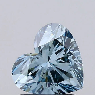 Heart 1.01ct Fancy Intense Greenish Blue VS1 For ring Moissanite Diamond For New Quiet