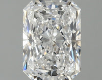Classic 1.52 CT Radiant Shape D Color SI1 Clarity Lab grown Diamond For Warm Shadows
