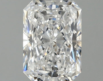 Classic 1.52 CT Radiant Shape D Color SI1 Clarity Lab grown Diamond For Warm Shadows
