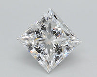 Minimalist VS1 Clarity 1.01 CT Princess Shape E Color Moissanite Diamond For her Ring