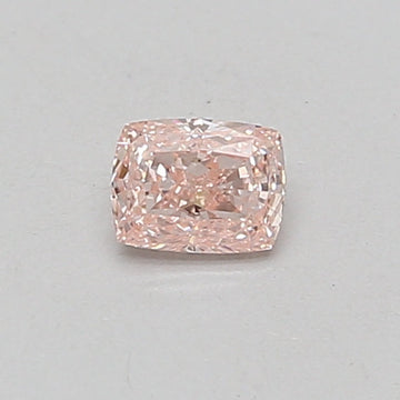 Bright 0.33 CT Cushion Shape Fancy Pink Color VVS2 Clarity Lab Grown Diamond For Only Always