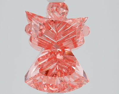 2.12 Ct Antique Cut Fancy Vivid Pink Lab Grown Diamond - VS1 Clarity