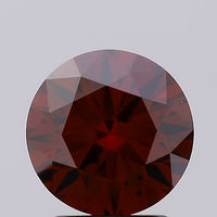 Stunning 2.32 CT Round Shape Fancy Orange Color VS1 Clarity Moissanite Diamond For Propose Ring