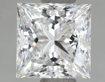 Trendy E Color VS2 Clarity 1.24 CT Princess Shape Lab grown Diamond For Anniversary Ring