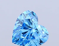Sparkling Of 1.01 CT Heart Shape Fancy Vivid Blue Color VS2 Clarity Moissanite Diamond For Her Trace