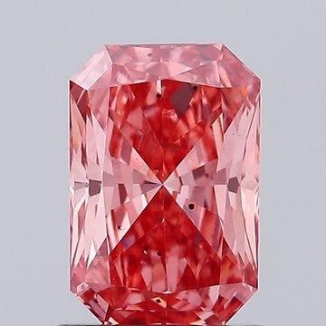 Top Quality 1.11 CT Radiant Shape Fancy Vivid Pink Color SI1 Clarity Lab grown Diamond For Cocktail Ring